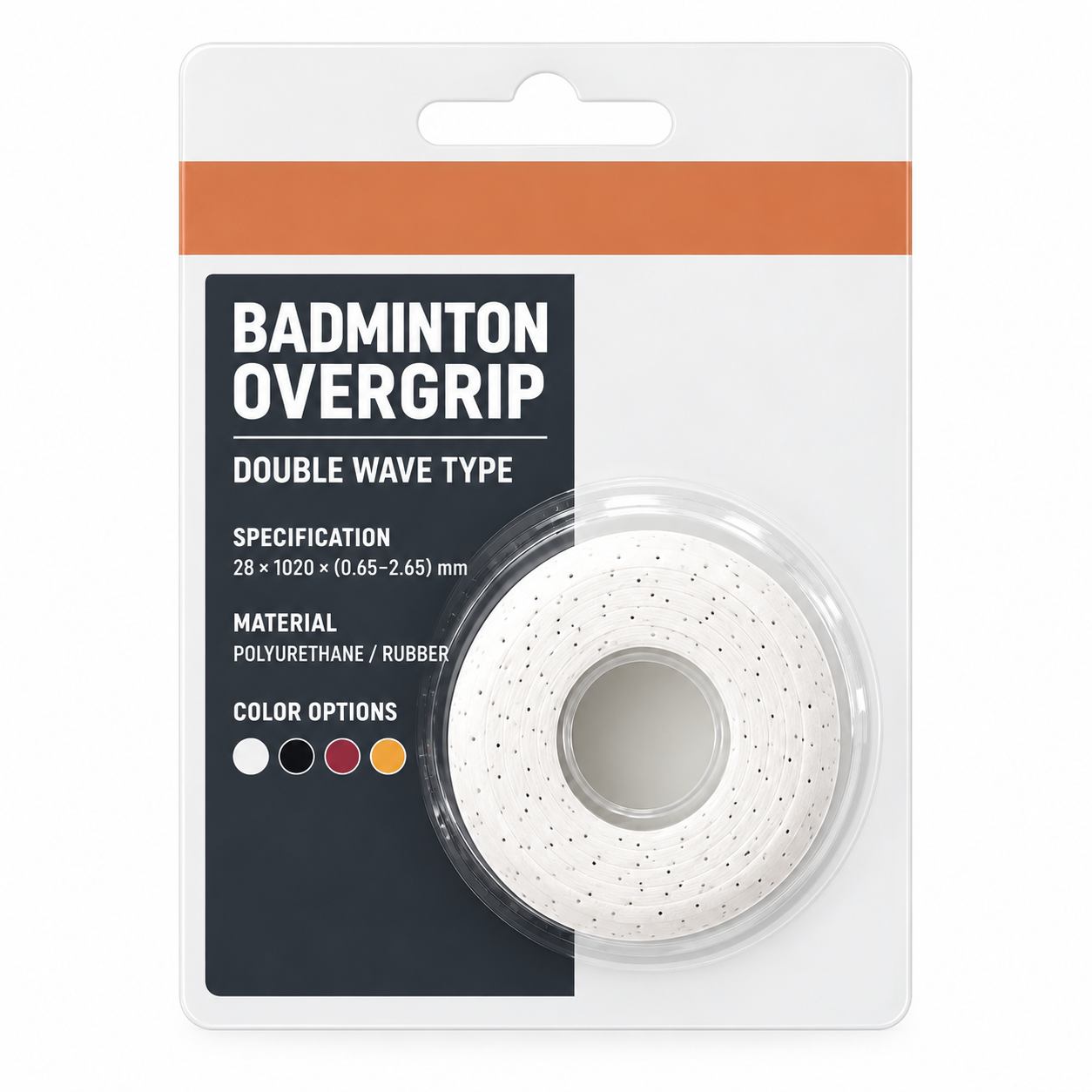 Double Wave Polyurethane / Rubber Overgrip